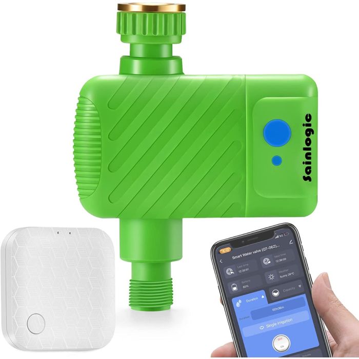 Sainlogic Sprinkler Timer with Wi-Fi Hub, Smart Watering Timer